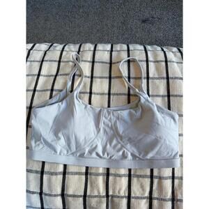 Buffbunny Collection grey sports bra size XXL with removable pads